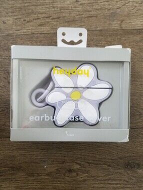Heyday Daisy Earbud Case - White & Yellow